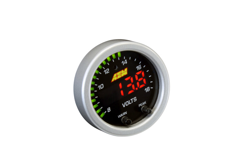 AEM X-Series Voltmeter Gauge - 8-18V, image 7