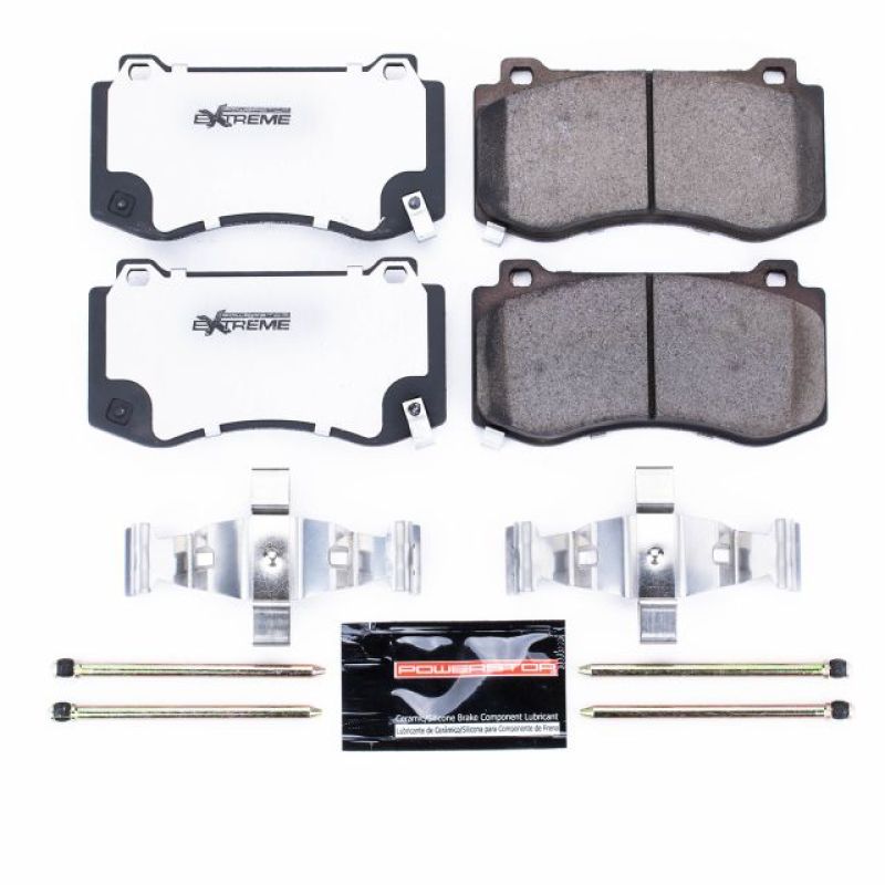 PowerStop Z26 Extreme Street Brake Pads with Hardware for 05-10 Chrysler 300 - OneFastShop