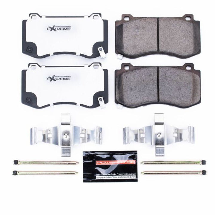 PowerStop Z26 Extreme Street Brake Pads with Hardware for 05-10 Chrysler 300 - OneFastShop