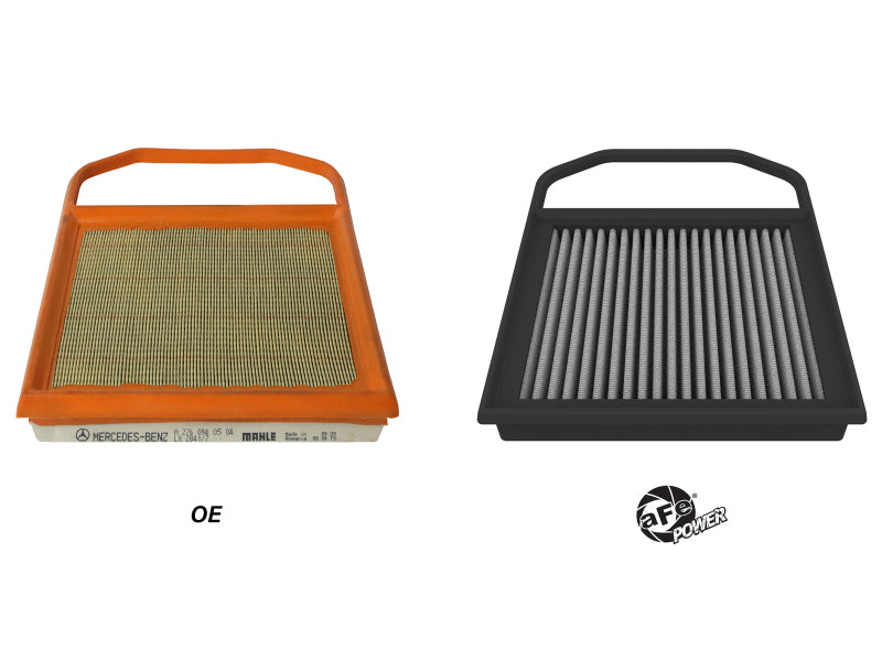 aFe Magnum FLOW Pro DRY S Air Filter for 17-23 Mercedes-Benz GLC43 AMG V6 3.0L (tt)