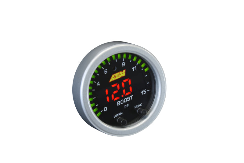 AEM X-Series Pressure Gauge Kit – 0–15 PSI