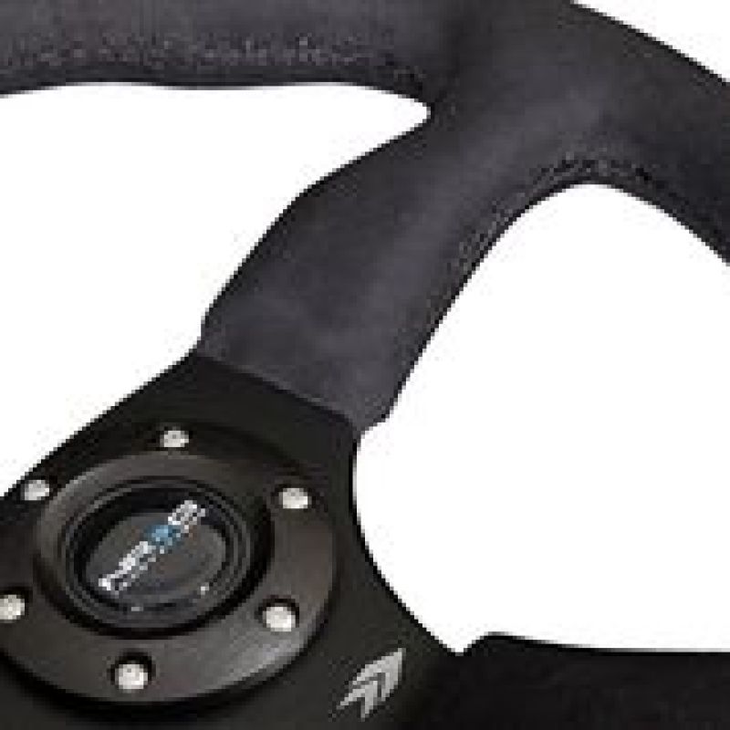 Nrg Reinforced Steering Wheel with Blk Alcantara Comfort Grip - OneFastShop