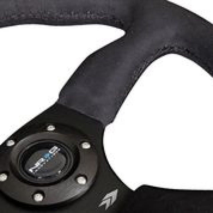 Nrg Reinforced Steering Wheel with Blk Alcantara Comfort Grip - OneFastShop