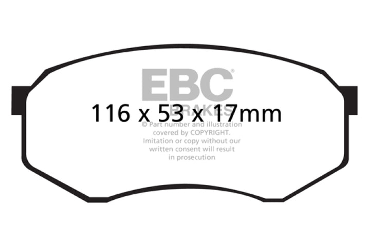EBC Front Greenstuff Brake Pads for 92-93 Toyota Pick-Up Extra Cab - OneFastShop