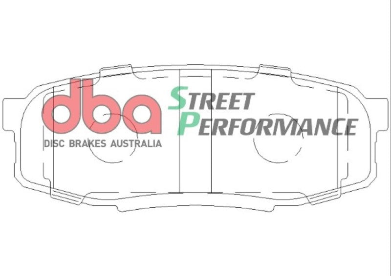 DBA SP Performance Rear Brake Pads Low Dust Low Wear for 2008-2019 Lexus LX570 SUVs - OneFastShop