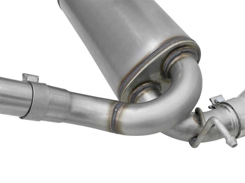 aFe Rebel Series 2.5in 409 SS Cat-Back Exhaust with Polished Tips for Jeep Wrangler (JK) V6 3.6L/3.8L - OneFastShop