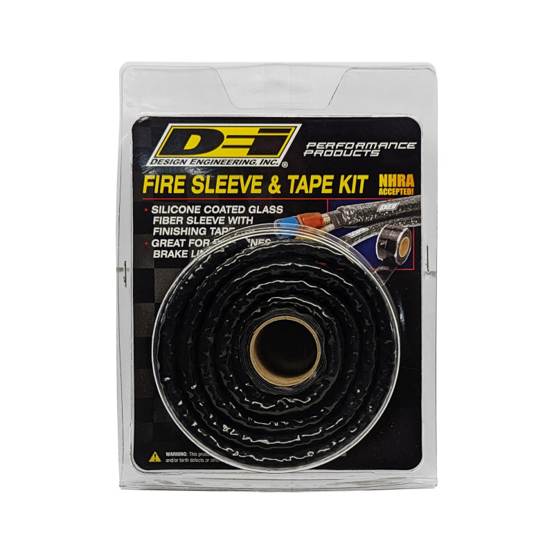 DEI Fire Sleeve and Tape Kit 3/8in I.D. x 3ft - Vehicle Compatibility Not Provided