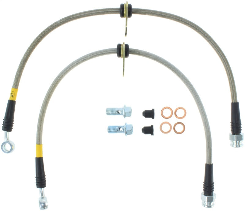 Stoptech Front SS Brake Lines for 99-00 Civic Si with Rear Disc Brakes - OneFastShop