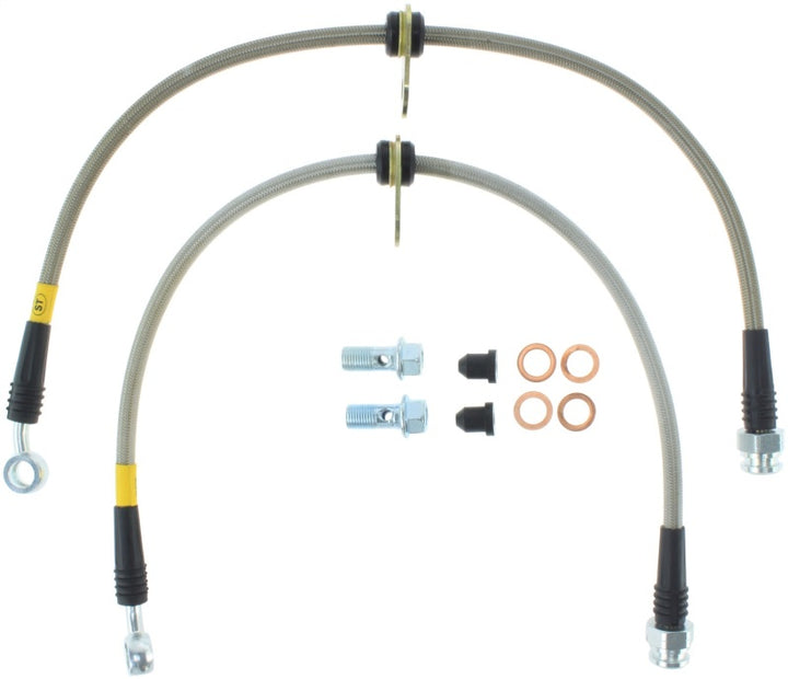 Stoptech Front SS Brake Lines for 99-00 Civic Si with Rear Disc Brakes - OneFastShop