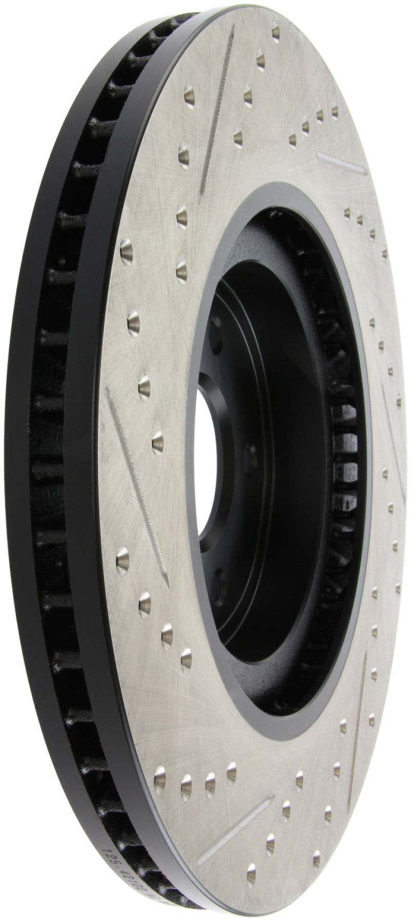 StopTech SportStop Slotted & Drilled Front Left Rotor for Infiniti G37 / Nissan 370Z - OneFastShop