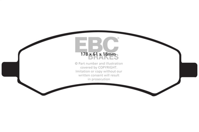 EBC Extra Duty Front Brake Pads for 06-09 Chrysler Aspen 4.7 - OneFastShop