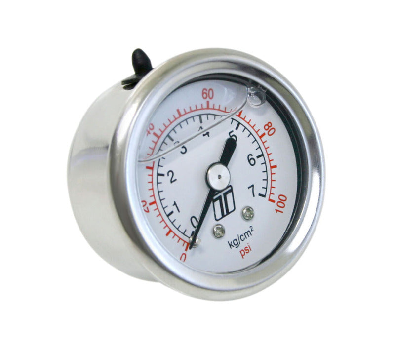 Turbosmart FPR Gauge 0-100psi Liquid Fill for Fuel Pressure Regulators