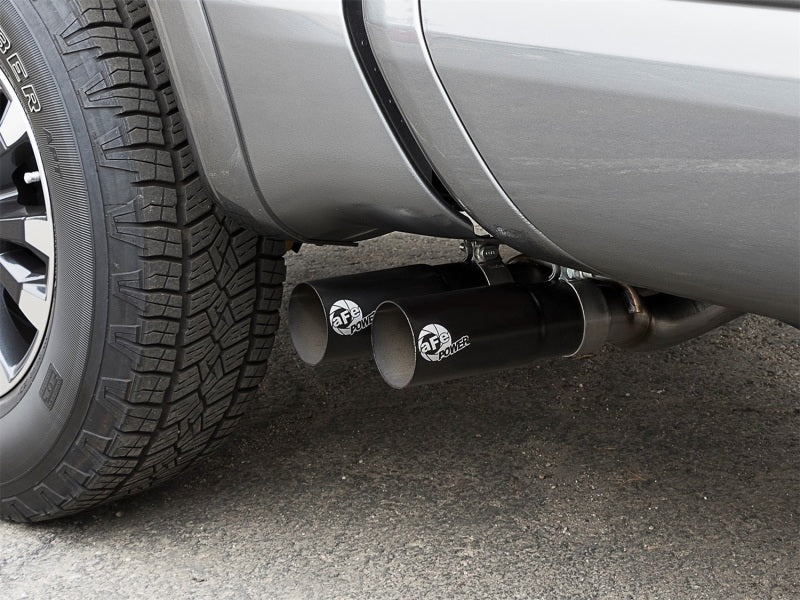 AFe Power Rebel Series 2-1/2in 409 SS Cat Back Exhaust with Black Tips for Nissan Titan V8 5.6L
