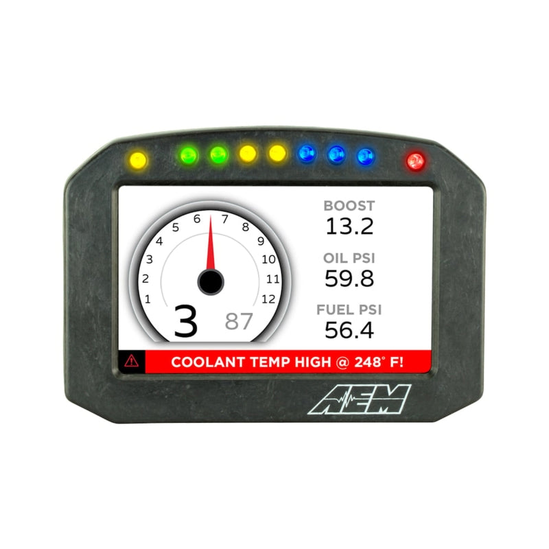 AEM CD-5G Carbon Flush Digital Dash Display - With Internal 20Hz GPS & Antenna, image 11