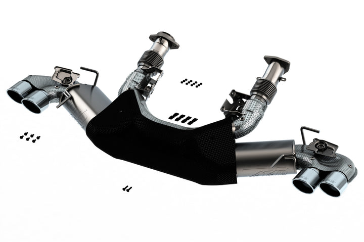 Borla ATAK Cat-Back Exhaust System 3in Dual Round A/C Tips - 2020 Chevrolet Corvette C8 - OneFastShop