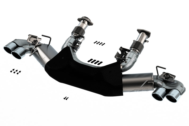 Borla ATAK Cat-Back Exhaust System 3in Dual Round A/C Tips - 2020 Chevrolet Corvette C8 - OneFastShop