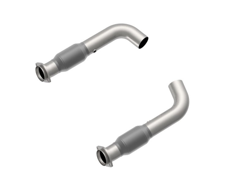 Kooks 3in GREEN Catted Dual Connection Pipes (to OEM) - Ford Mustang GT 2015-2026