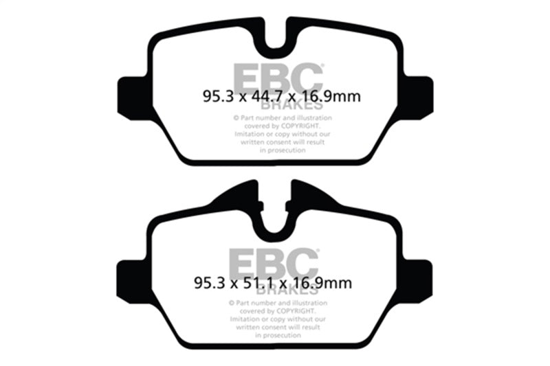 EBC Yellowstuff Rear Brake Pads for Mini Countryman 1.6 Cooper 10+