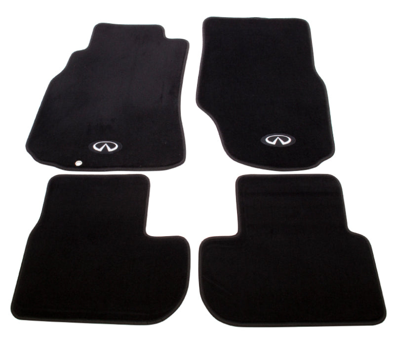 NRG Floor Mats - Infiniti Emblem Logo - 4pc - 03-06 G35