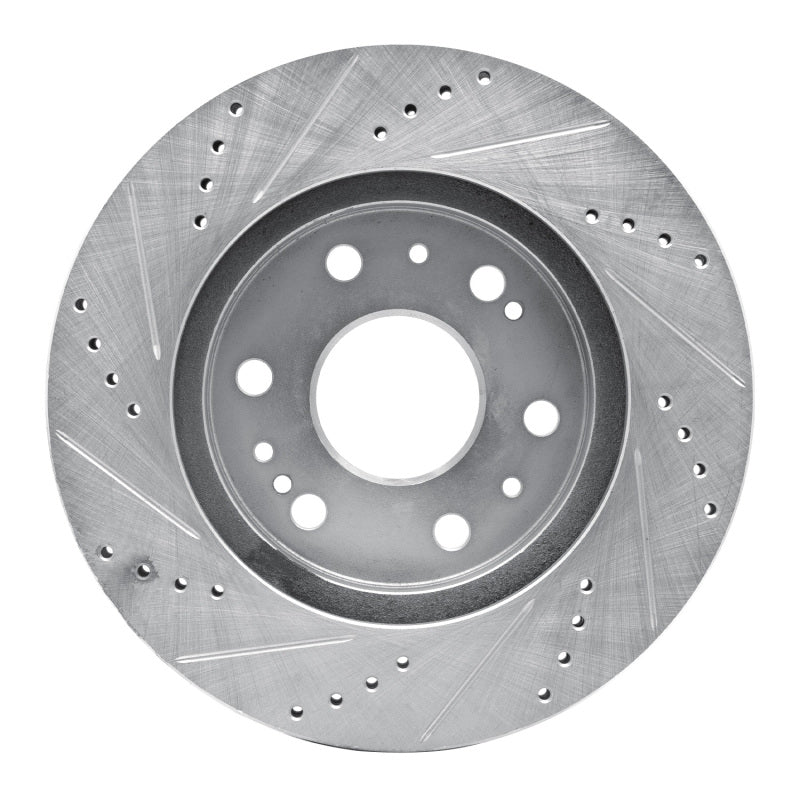 R1 05-19 Chevrolet Silverado 1500 Front Right Drilled And Slotted Brake Rotor