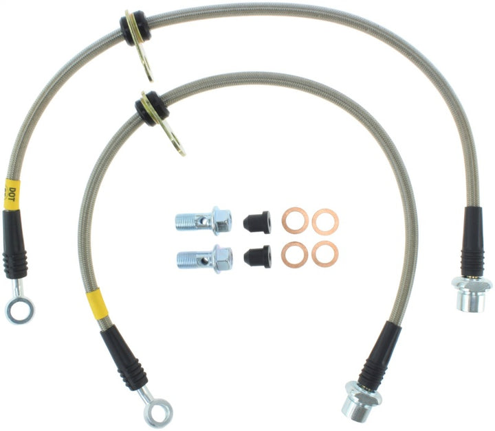 Stoptech Front Stainless Steel Brake Lines for 94-99 Toyota Celica - OneFastShop