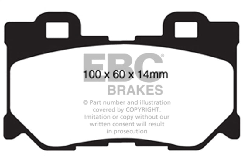 EBC Yellowstuff Rear Brake Pads - Infiniti Q50, Q60, Nissan 370Z 2008-2025