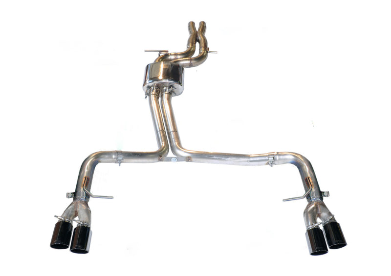 AWE Track Edition Cat-Back Exhaust - Audi S4 2010-2016 - 102mm Diamond Black Tips
