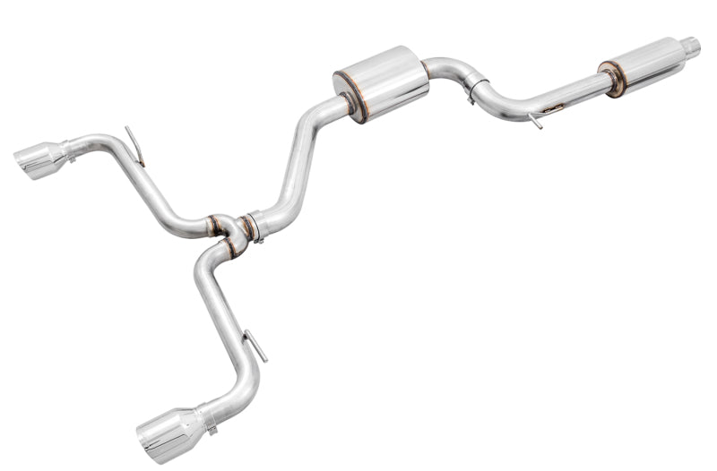 AWE Touring Edition Cat-Back Exhaust - Volkswagen GTI 2018-2021 - 102mm Chrome Silver Tips