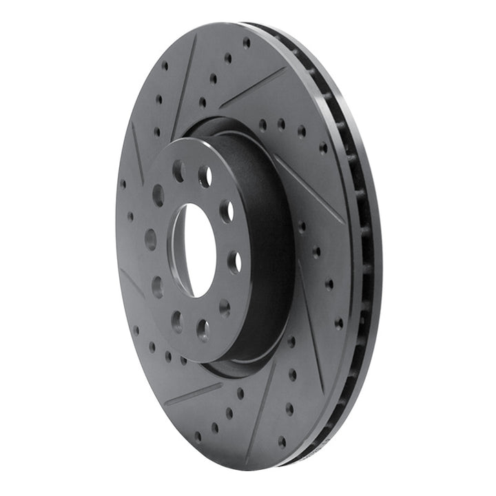 R1 2005-2025 Audi A3 Sportback E-Tron Front Left Drilled And Slotted Brake Rotor