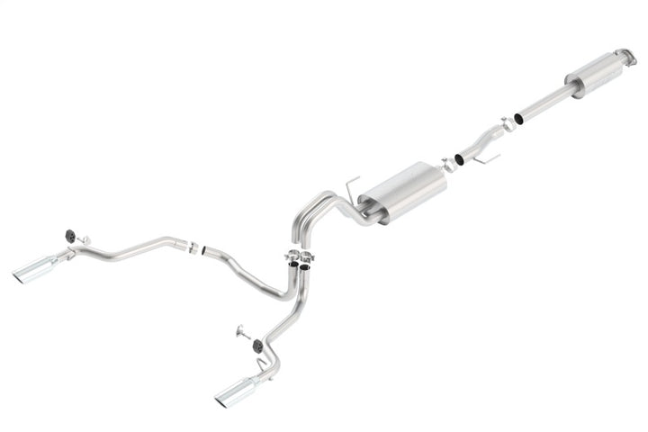 Borla Cat-Back Exhaust Touring System for 15-16 Ford F-150 2.7L/3.5L V6 & 5.0L V8 Ext Cab Std Bed