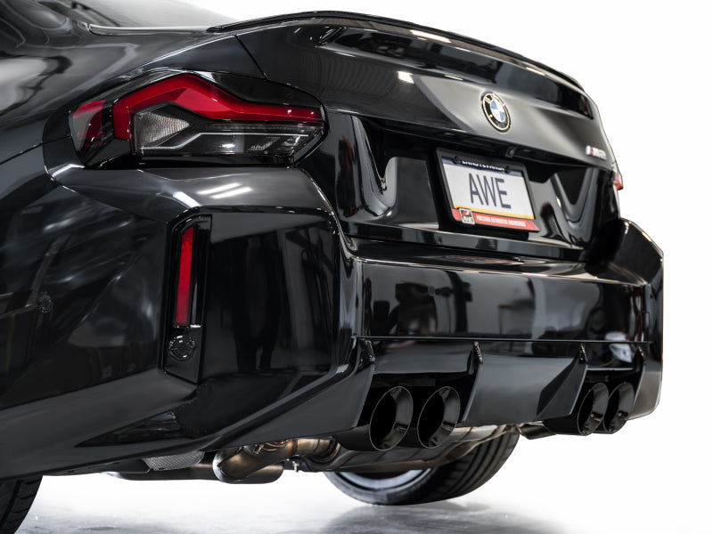 AWE Tuning SwitchPath Edition Exhaust - Diamond Black Tips for 23-24 BMW G87 M2 - OneFastShop