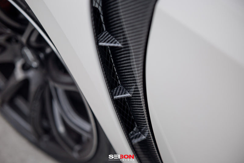 Seibon Carbon Fiber Fender Ducts for Honda Civic Type R - 17-18