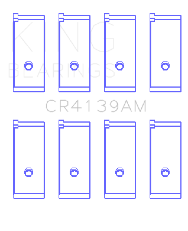 King Engine Bearings Rod Bearing Set - Size STD for Honda Civic 1980-1995
