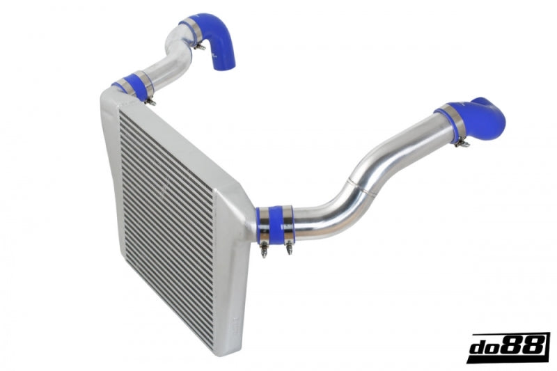 do88 BigPack 76mm Throttle Intercooler Kit - Volvo 700 / 900 Series 1984-1998 - Black Hoses