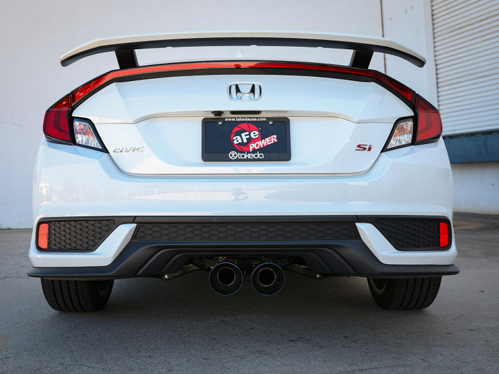 aFe Takeda 2.5in 304SS Cat-Back Exhaust System 17-20 Honda Civic SI