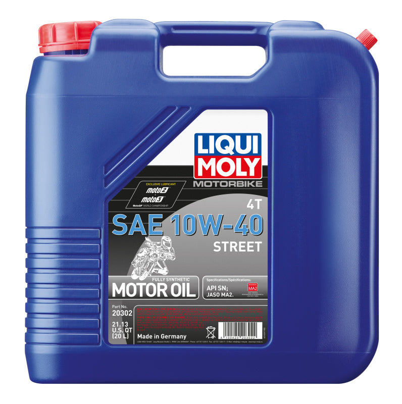 LIQUI MOLY 20L Motorbike 4T SAE 10W40 Street - OneFastShop