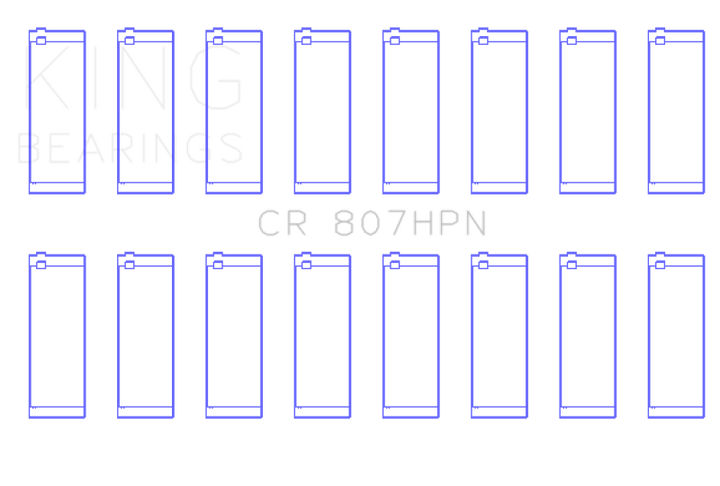 King Engine Bearings Performance Rod Bearing Set - Size STD for Chevy LS1 LS6 LS3