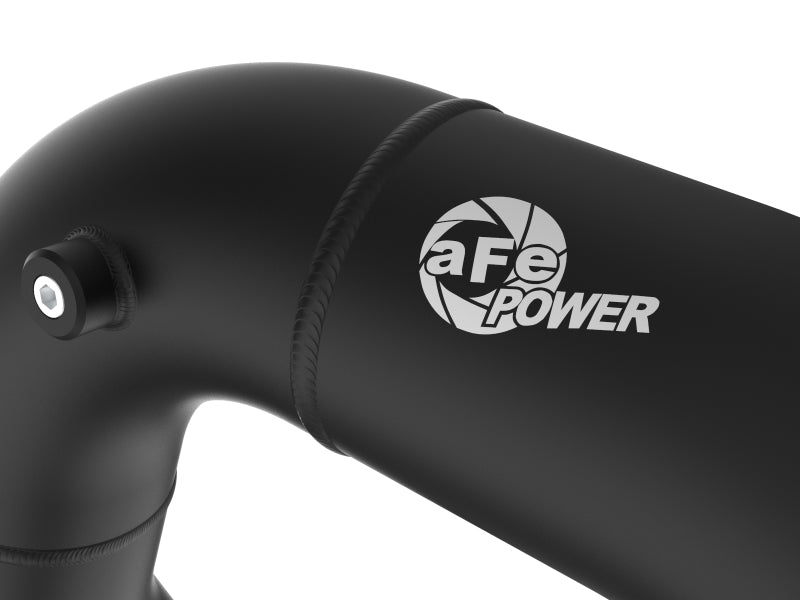 aFe BladeRunner 3 IN Aluminum Hot Charge Pipe - Black for 08-10 Ford F-250/F-350 Super Duty V8-6.4L (td)