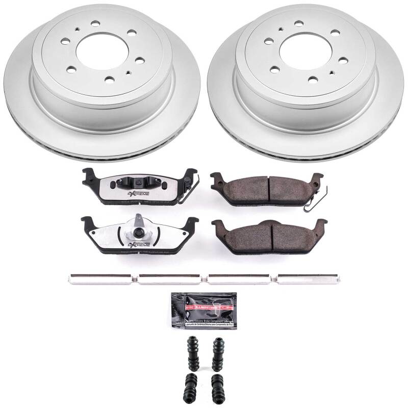 PowerStop Z36 Rear Coated Brake Kit - Ford F-150 / Lincoln Mark LT 6 Lug 2004-2011