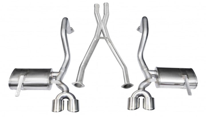 Corsa Xtreme Polished Cat-Back + XO Exhaust for 1997-2004 Chevrolet Corvette C5 Z06 5.7L V8 - OneFastShop