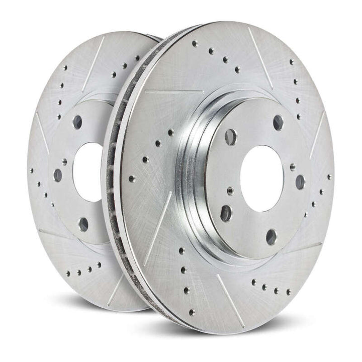 Power Stop 11-12 Ram 3500 Rear Drilled and Slotted Rotor - Pair