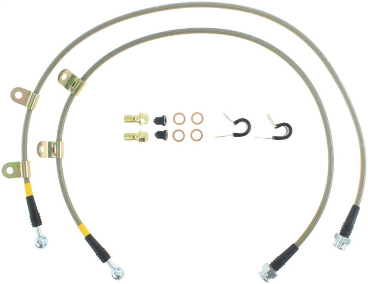 Stoptech Stainless Steel Front Brake Lines - Infiniti G35/G37, Nissan 370Z 07-09 - OneFastShop