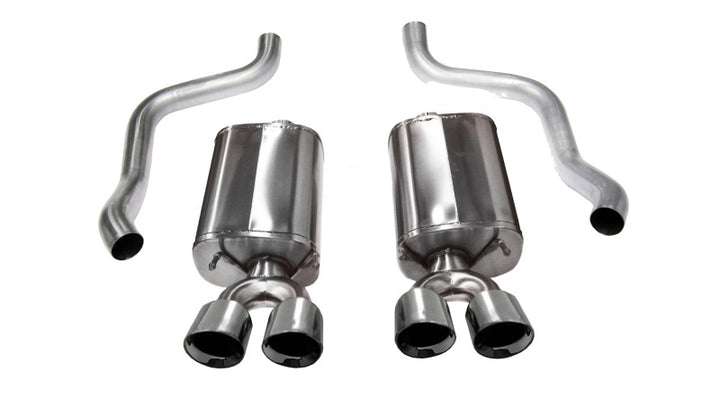 Corsa Polished Sport Axle-Back Exhaust for Chevrolet Corvette C6 6.2L V8 (2009-2013)