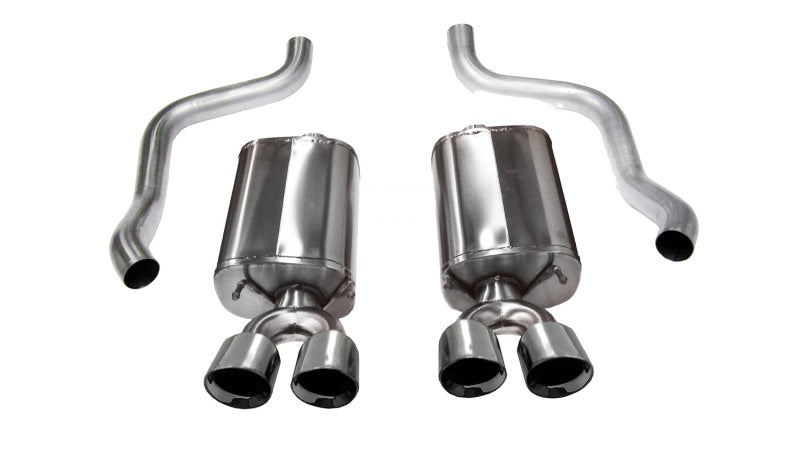 Corsa Polished Sport Axle-Back Exhaust for Chevrolet Corvette C6 6.2L V8 (2009-2013) - OneFastShop