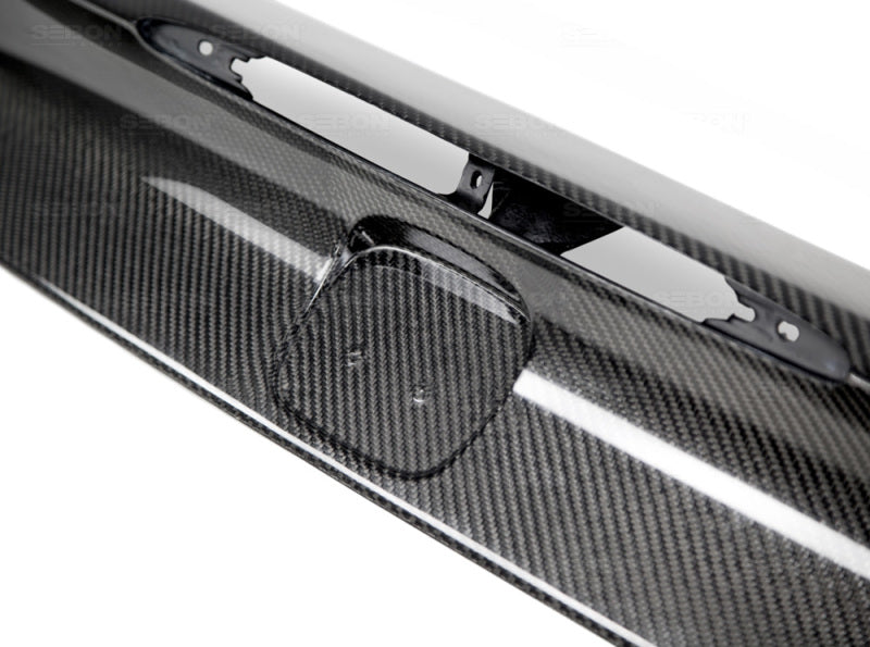 Seibon Carbon Fiber Trunk Garnish for 14-15 Honda Civic Si Coupe - OneFastShop