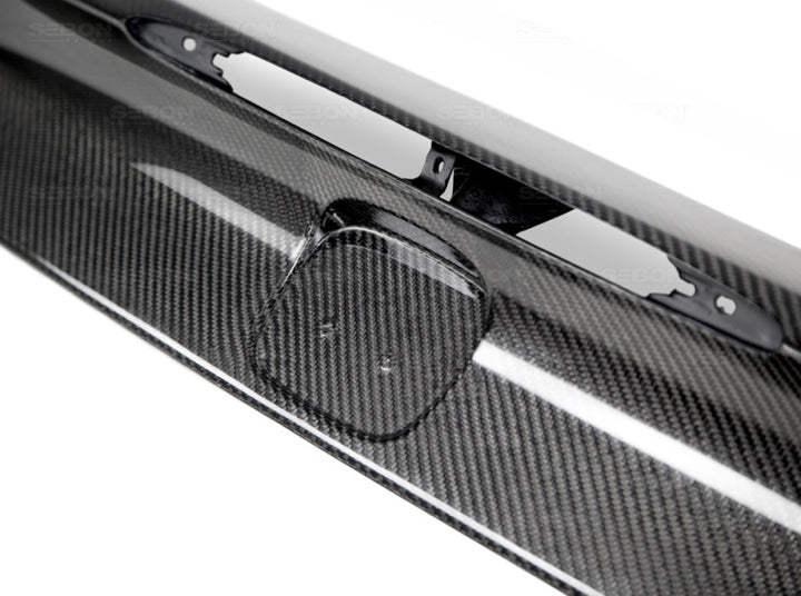 Seibon Carbon Fiber Trunk Garnish for 14-15 Honda Civic Si Coupe - OneFastShop