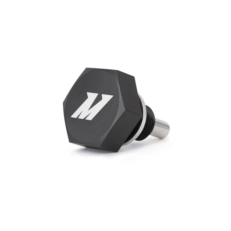 Mishimoto Magnetic Oil Drain Plug with Neodymium Magnet M12x1.75 Black for Ford GM Scion