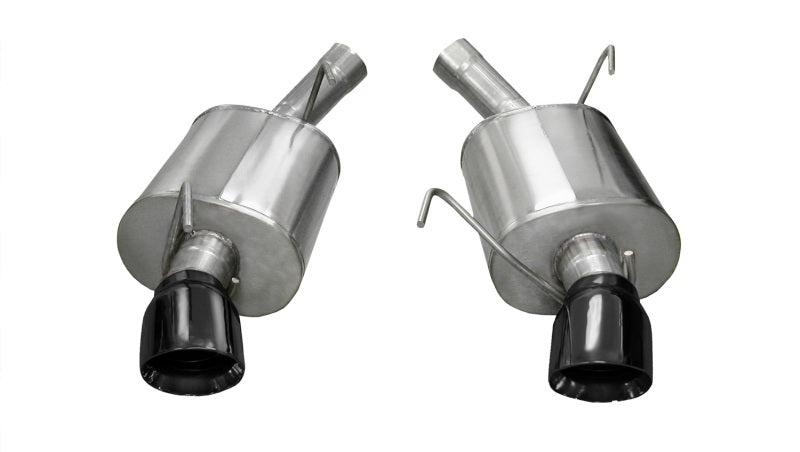 Corsa Performance Black Sport Axle-Back Exhaust for 2005-2010 Ford Mustang Shelby GT500 5.4L V8