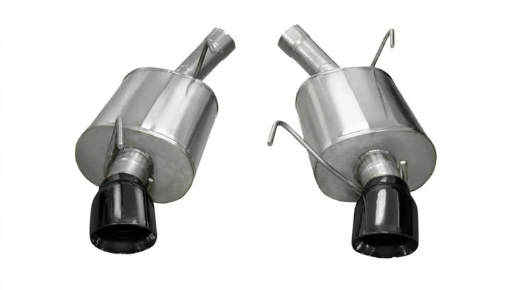 Corsa Performance Black Sport Axle-Back Exhaust for 2005-2010 Ford Mustang Shelby GT500 5.4L V8