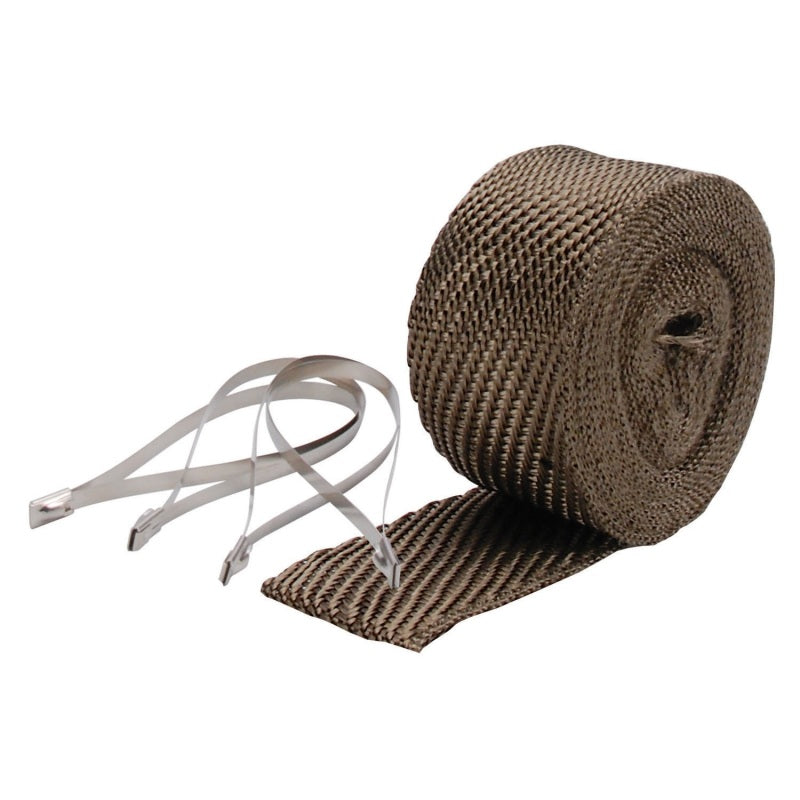 DEI Exhaust Wrap Kit - Titanium Pipe Wrap with Locking Ties